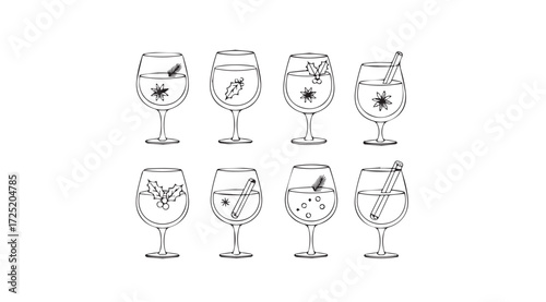 Vector art of wine