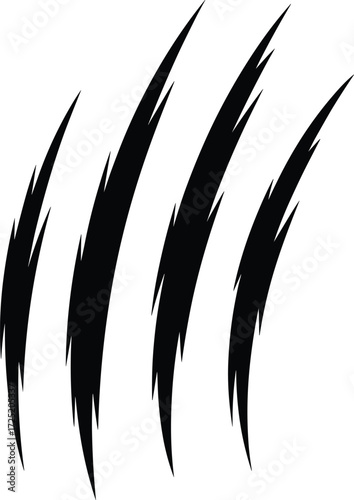 Claw marks, scratch texture, wild animal attack, aggressive slash design, beast damage effect, horror background, monster rip, grunge scar illustration