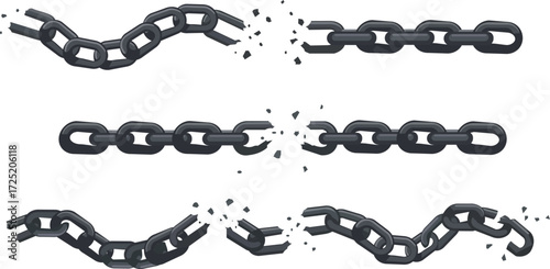 Broken Chains A Symbol of Freedom Independence and Liberation Overcoming Obstacles Breaking Barriers and Achieving