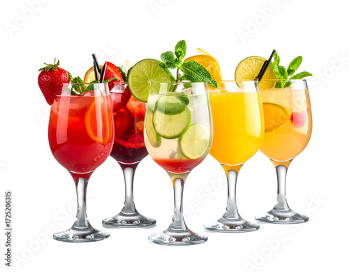 cocktail with fruits