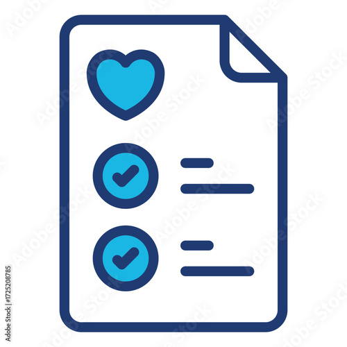 Wishlist vector icon stock illustration