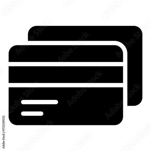 Credit Card vector icon stock illustration