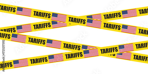 Tariffs Flag Tape Unpacking US Trade Barriers Economic Impact International Trade Trade Wars Finance Global Economy