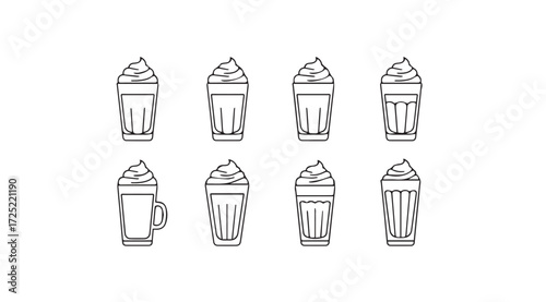 Vector art of frappe