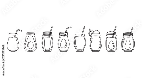 Vector art of smoothies