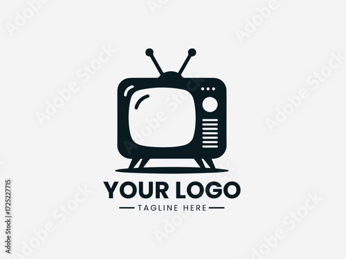 Modern human brain vector logo with connecting dots and light bulb for creative marketing agency branding