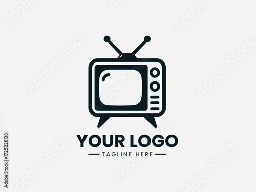 Modern human brain vector logo with connecting dots and light bulb for creative marketing agency branding
