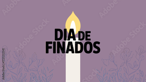 Día de Finados Candlelight Remembrance Design