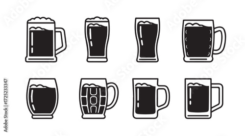 Vector art of mugs