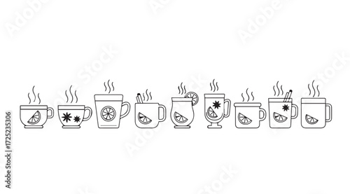 Vector art of mugs