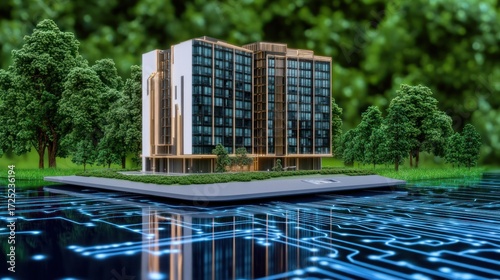Smart Building: Eco-Friendly Modern Architecture in a Digital World