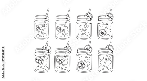 Vector art of lemonade on