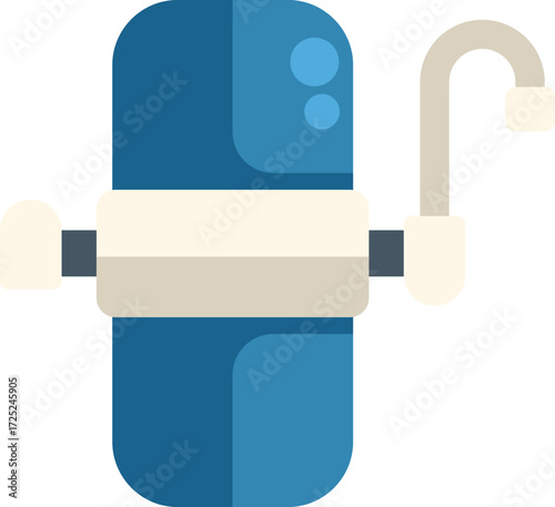 Water filter system purifying tap water, providing clean and safe drinking water for households