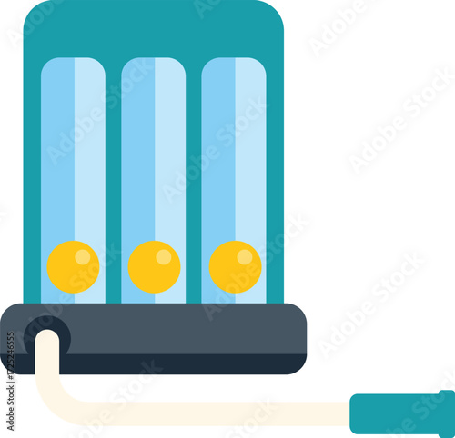 Illustration of a water filter with a cartridge purifying tap water, ensuring clean and safe drinking water