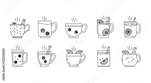 Vector art of mulled wine