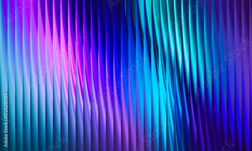 Vibrant abstract vertical lines of blue and purple light