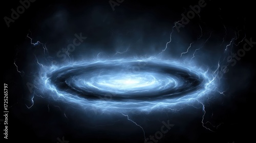 Mystical Electric Galaxy: A Vortex of Energy and Light