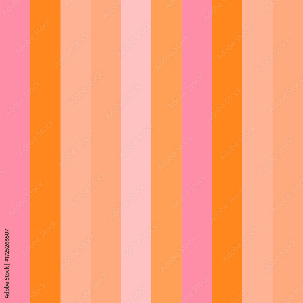 Fototapeta premium Pink and Orange Stripe Repeat