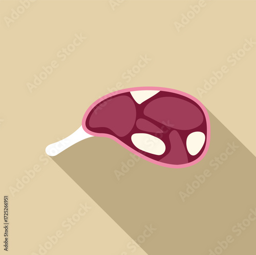 Raw meat symbolizes protein and nutrition, promoting a balanced diet for overall well being