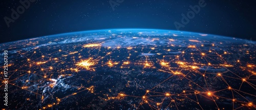 Global Network: A Visual Representation of Interconnectedness
