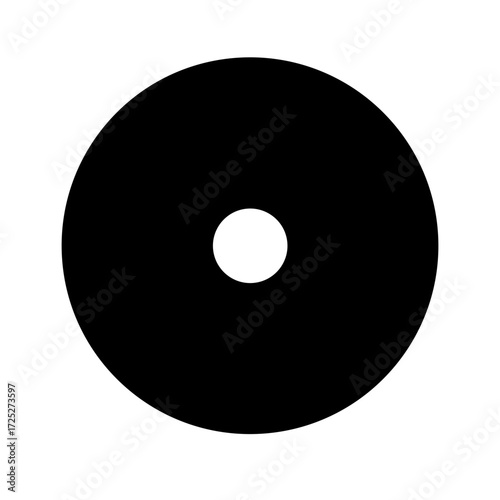 Solid Vinyl Record Icon