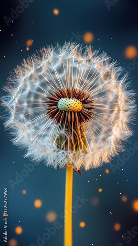 A Breathtaking Dandelion Close-up: Nature's Delicate Beauty