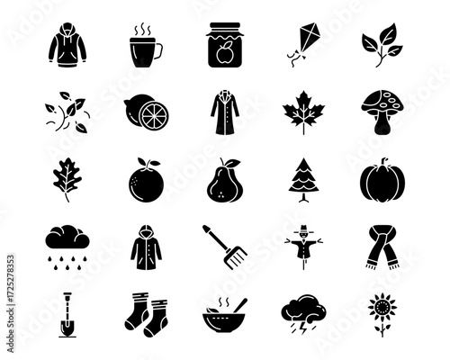 Autumn Line Vector Icons