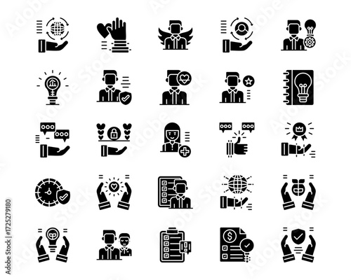 Core Values Line Vector Icons