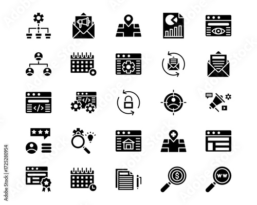 Marketing Line Vector Icons