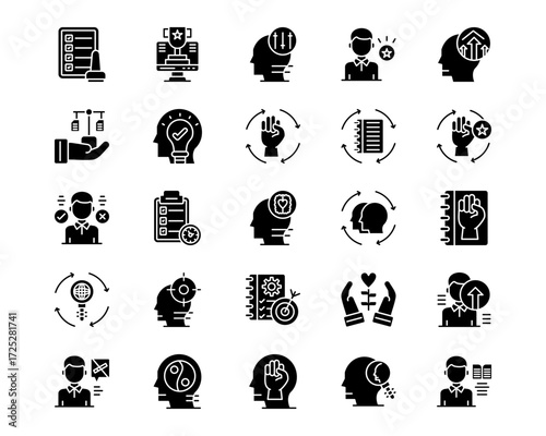 Personal Growth Line Vector Icons
