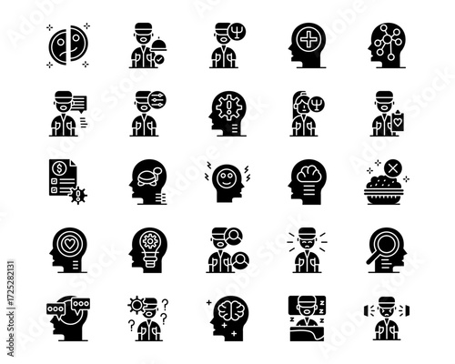 Psychology Line Vector Icons