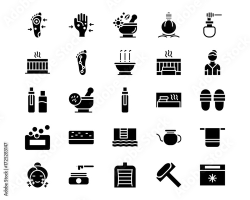 Spa Line Vector Icons