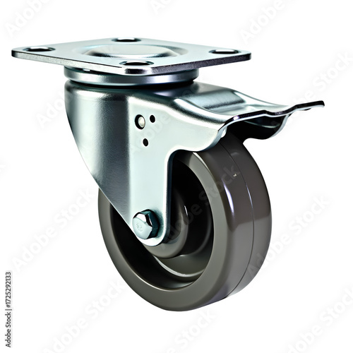 Tapety artystyczne Heavy duty caster wheel isolated