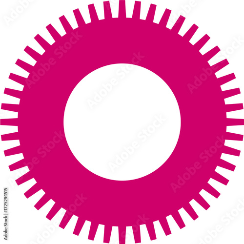 Geometric Radial Burst wit Circular Center