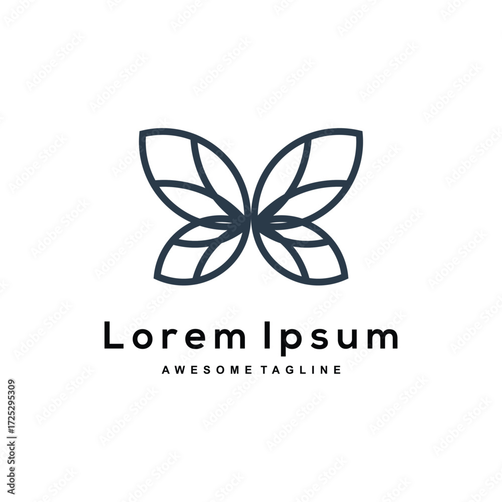 Obraz premium Butterfly Silhouette logo