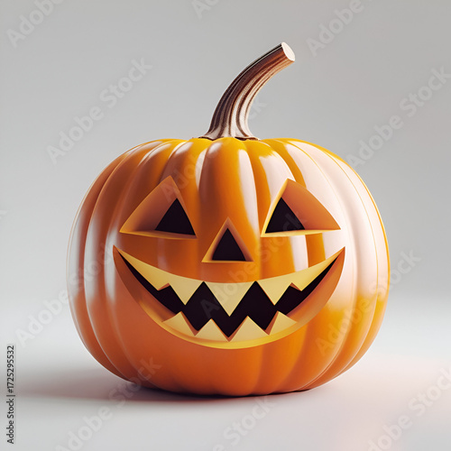 halloween pumpkin isolated on white
