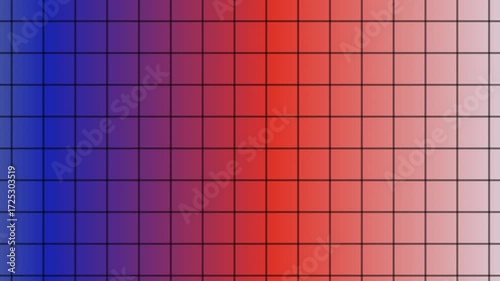 Mesmerizing grid gradient transition loop motion video abstract visual