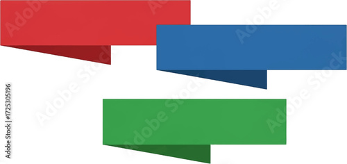 Vibrant infographic ribbons showcasing data analysis and strategic business planning for presentations