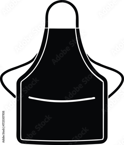 chef apron vector, kitchen wear illustration 