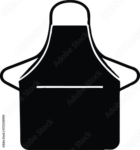 chef apron vector, kitchen wear illustration 