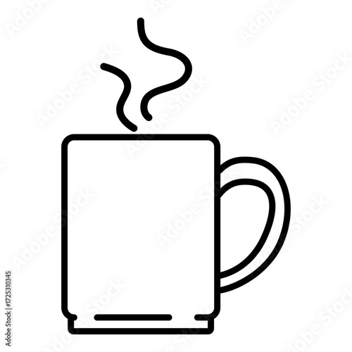 Vector Outline Icon - Cup with Tea