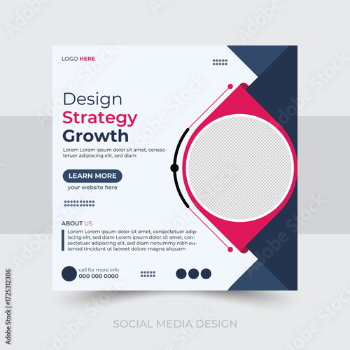 professional modern corporate business social media post design in Illustrator style.
