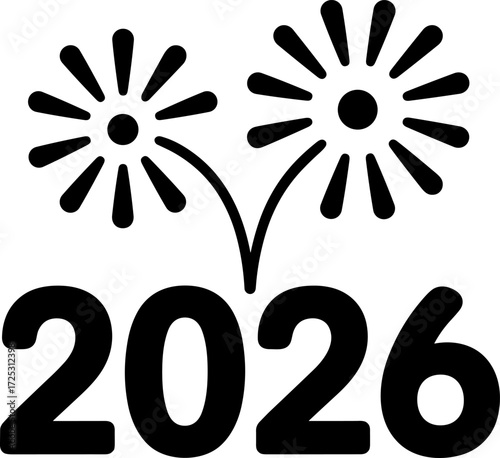 Celebrate the arrival of the new year 2026 with festive fireworks and vibrant decorations marking the start of an exciting future full of joy and prosperity for everyone