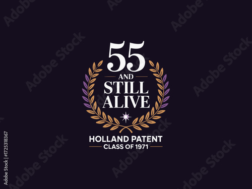 awesome university class reunion logo