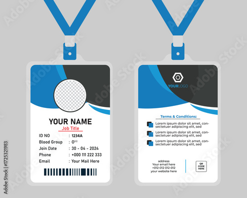 Modern and Minimalist Business Card template. Contemporary Business Card Design for Corporate Branding.