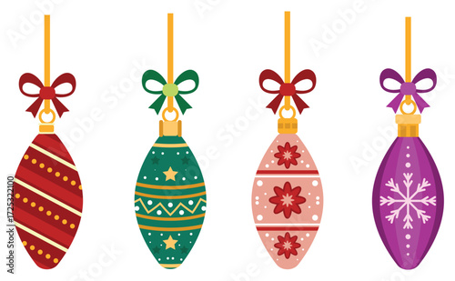 Christmas bauble ornament decoration background