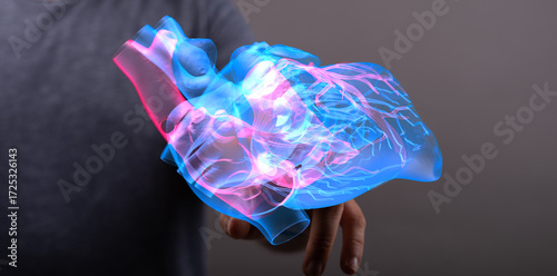 3D holographic human heart ...