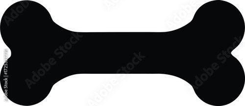 dog bone vector, canine treat illustration 