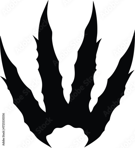 claw vector, predator mark illustration 