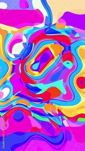 Vertical colorful abstract motion background